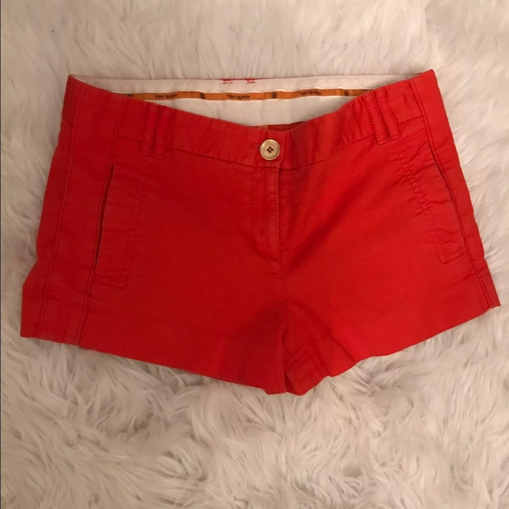 Tory burch orange shorts